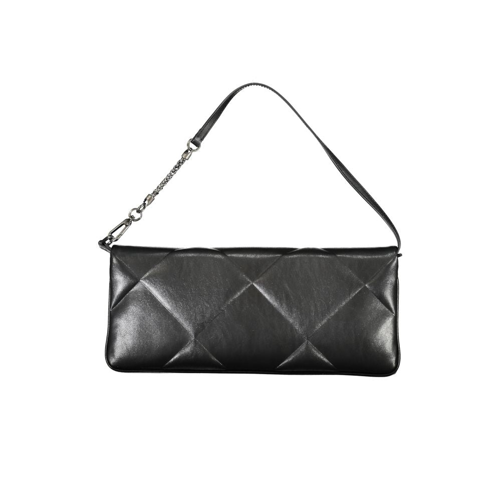 Zwarte polyester handtas