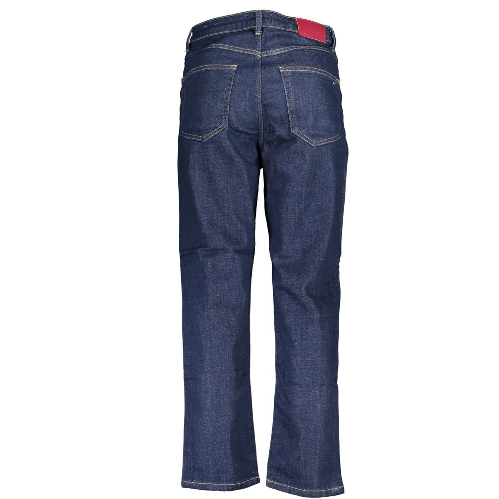 Blauwe katoenen damesjeans