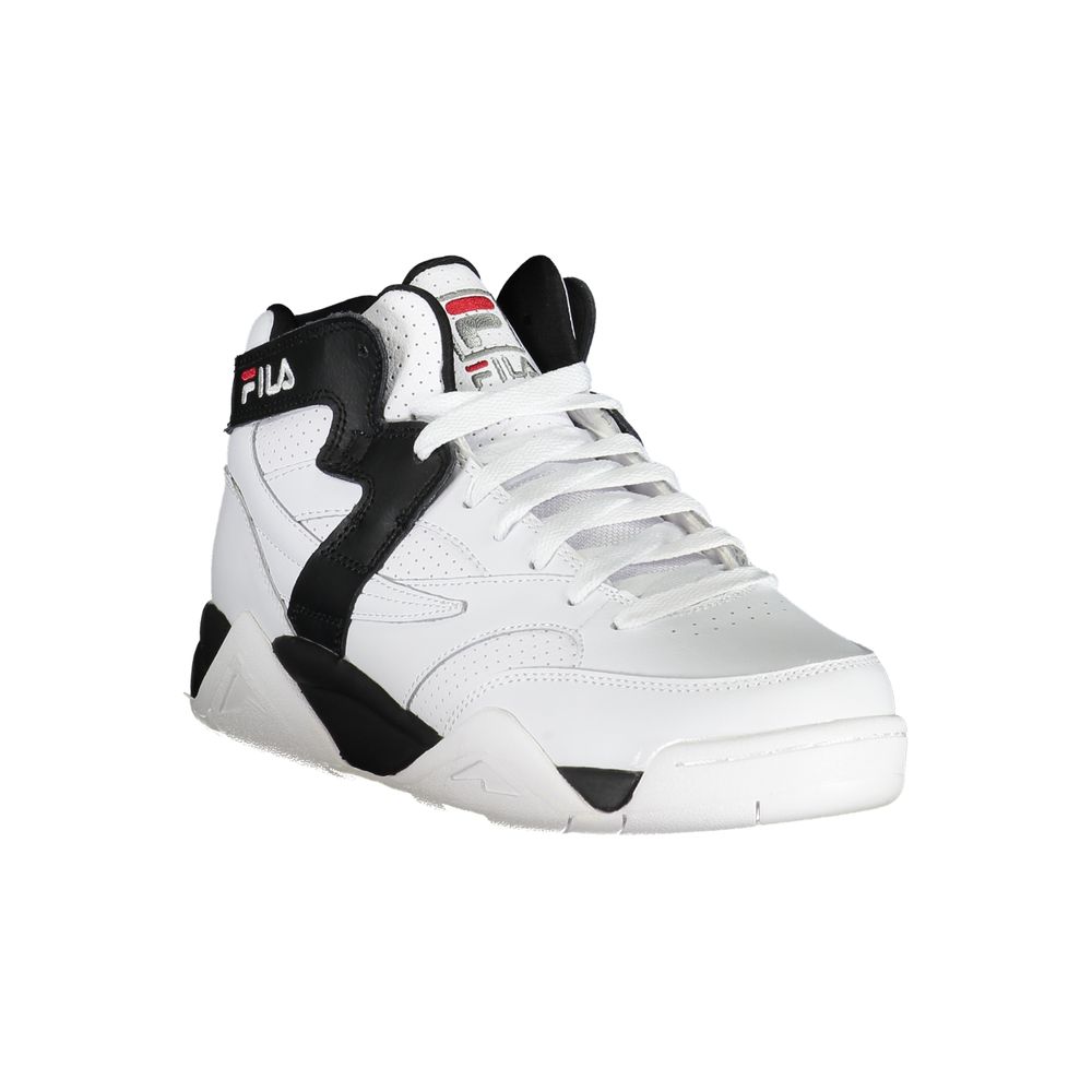 Hoge atletische veterschoenen met contrasterende details