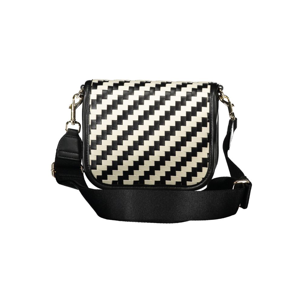Zwarte polyester handtas