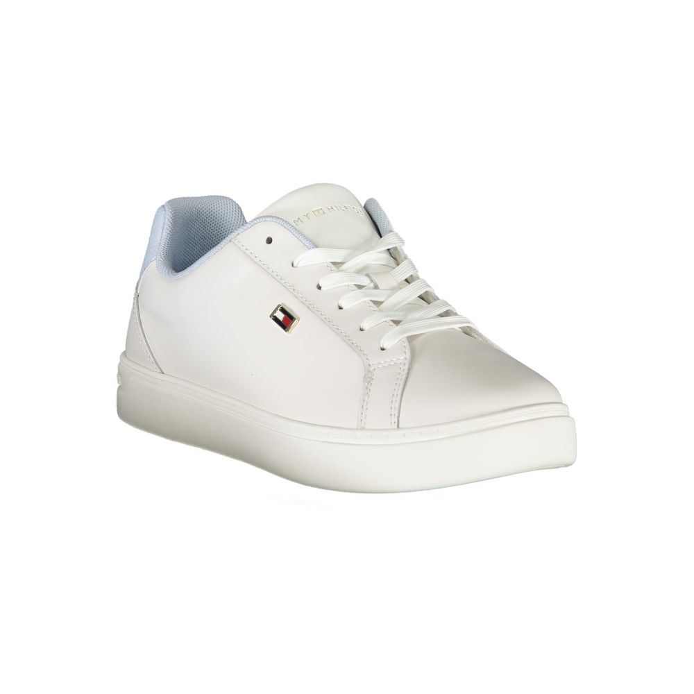 Witte polyester sneaker