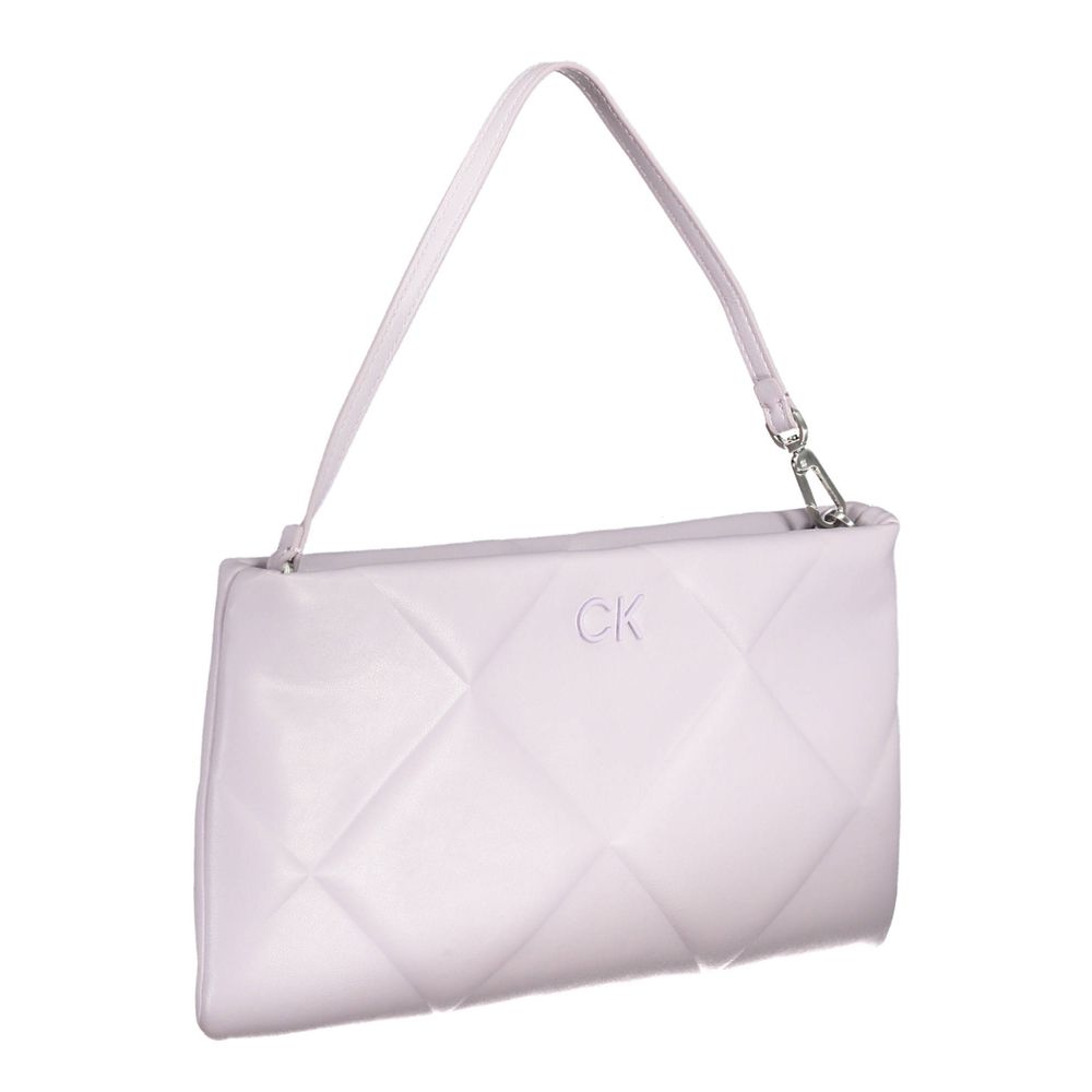Paarse polyester handtas