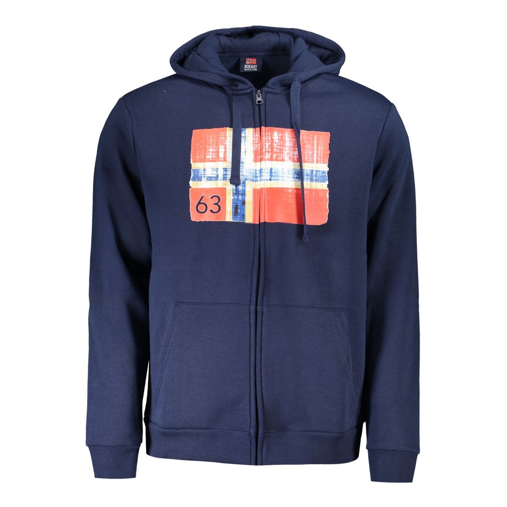 Blue Polyester Men Sweater