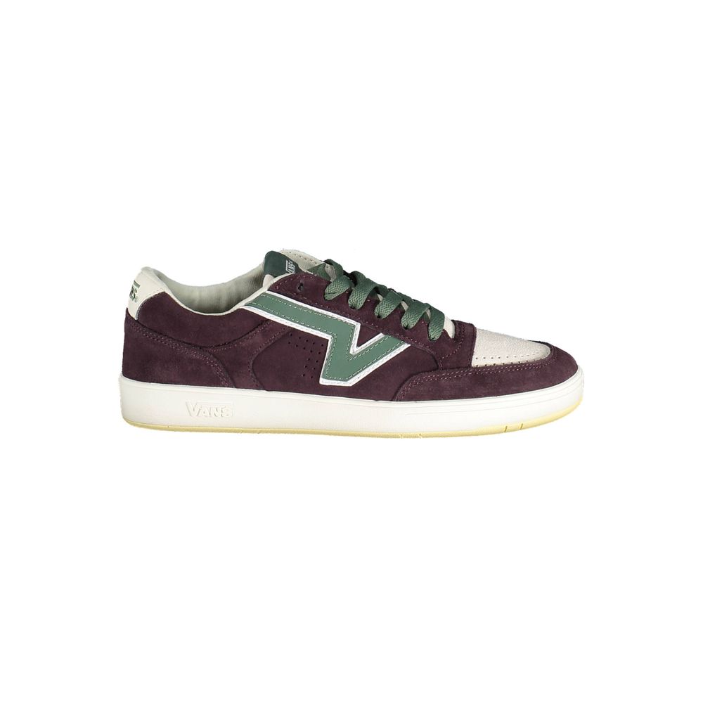 Paarse leren herensneaker