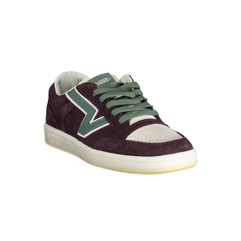 Paarse leren herensneaker