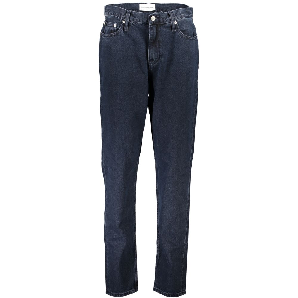 Blauwe gerecyclede katoenen damesjeans
