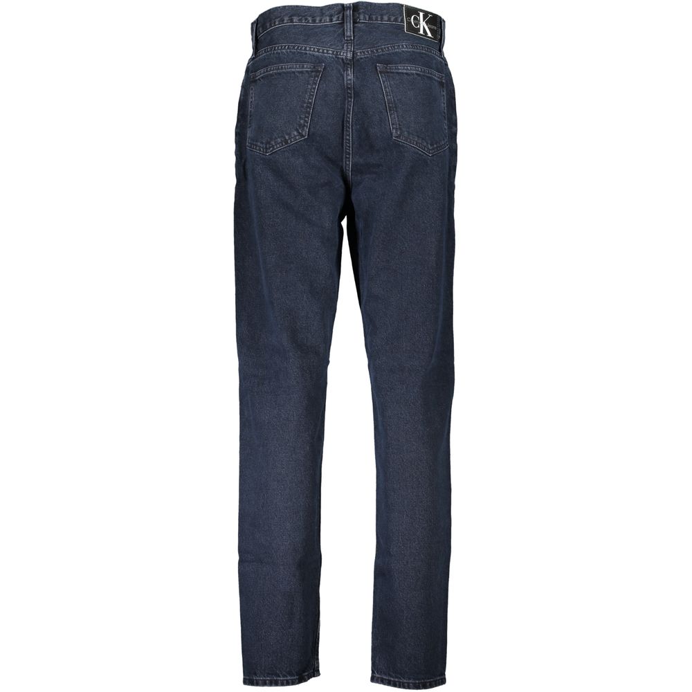 Blauwe gerecyclede katoenen damesjeans