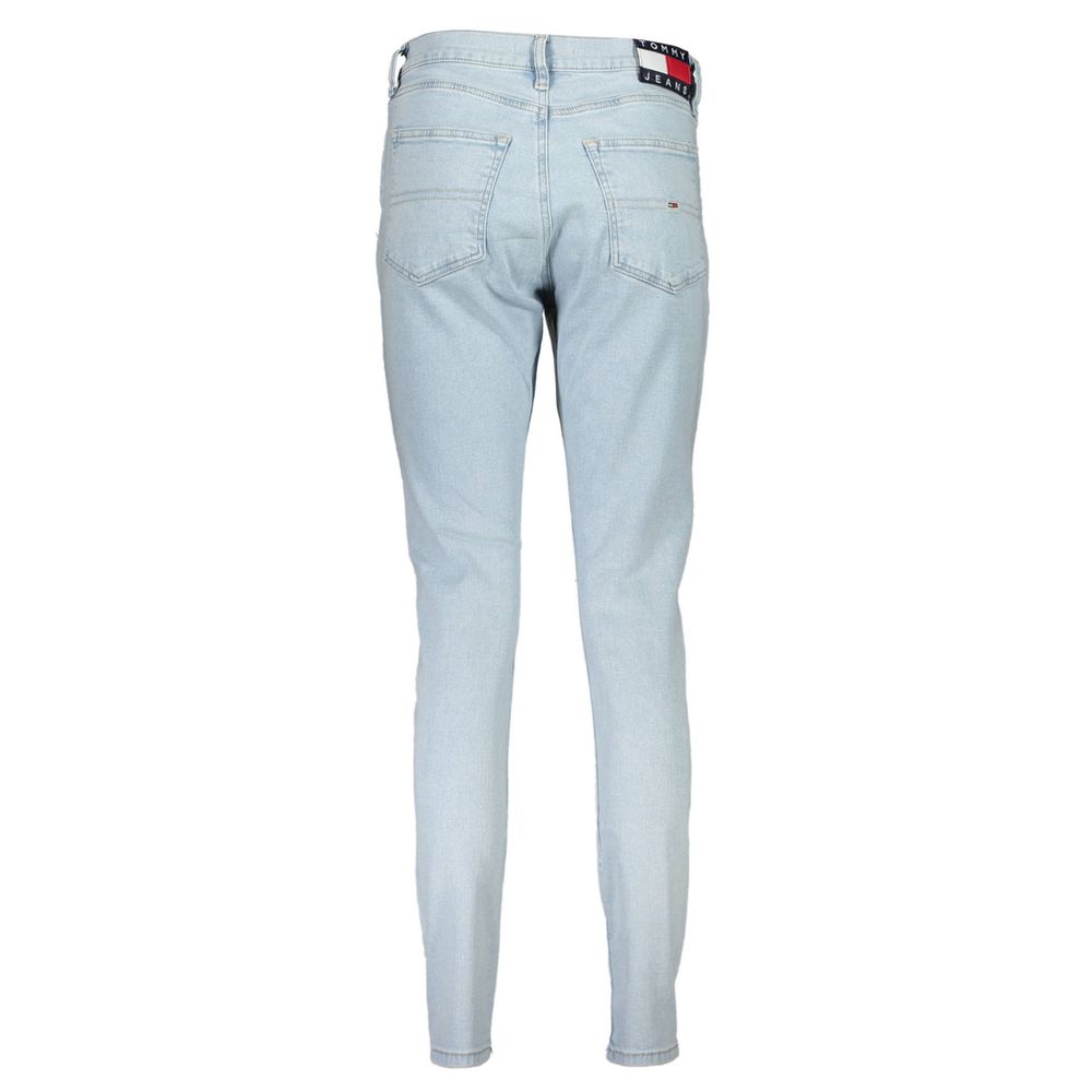 Blauwe katoenen damesjeans