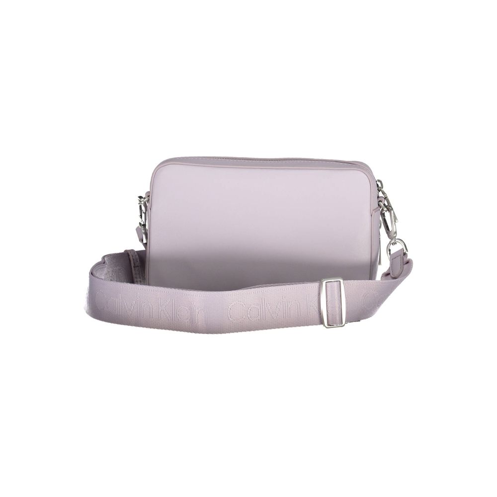 Paarse polyester handtas