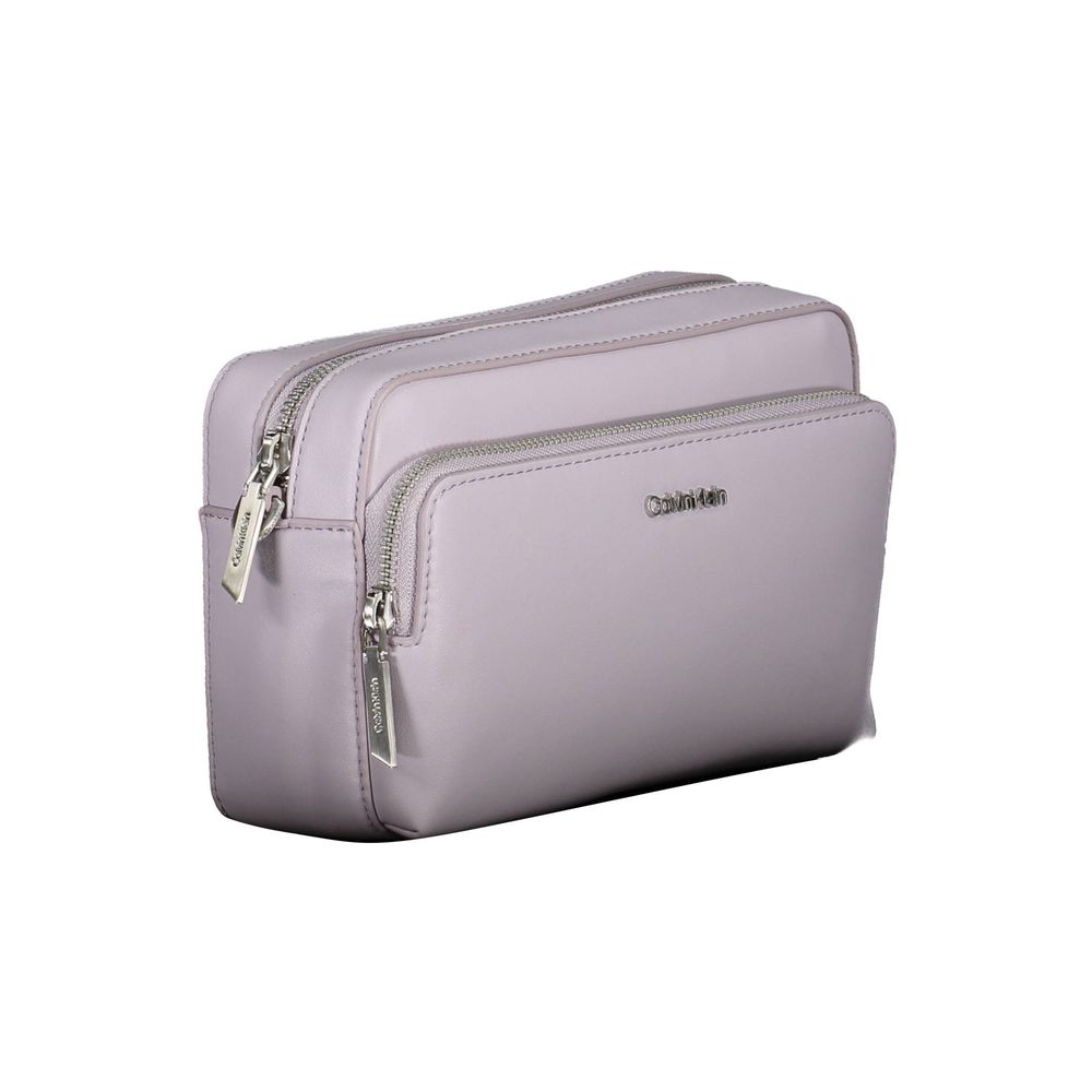 Paarse polyester handtas