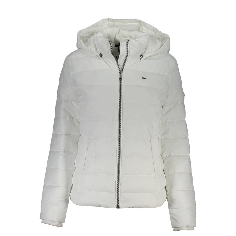 Witte polyester damesjas
