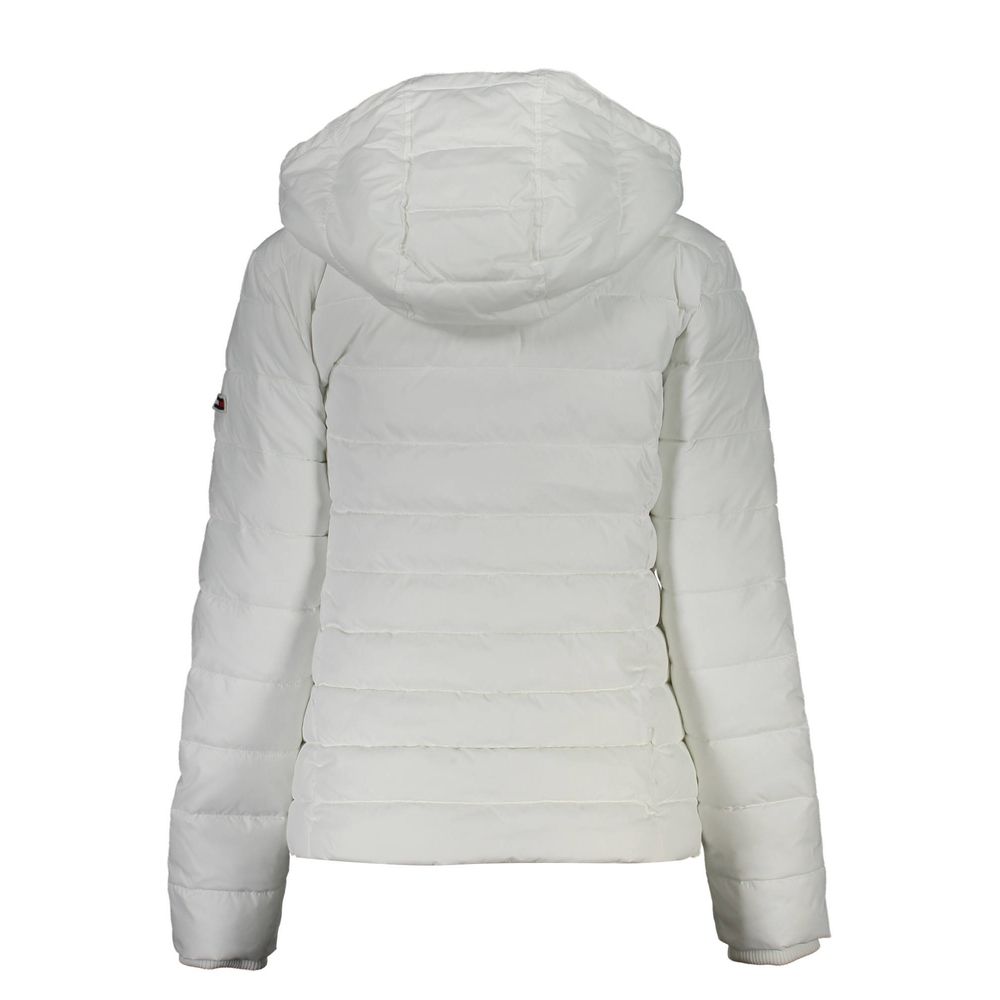 Witte polyester damesjas