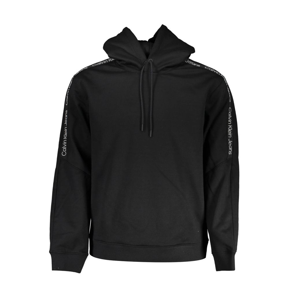 Zwarte polyester herentrui