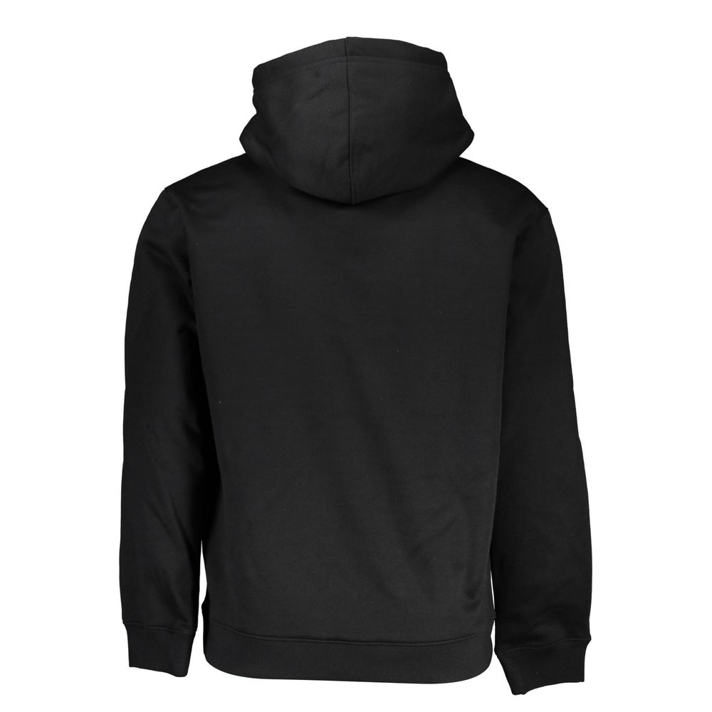 Zwarte polyester herentrui