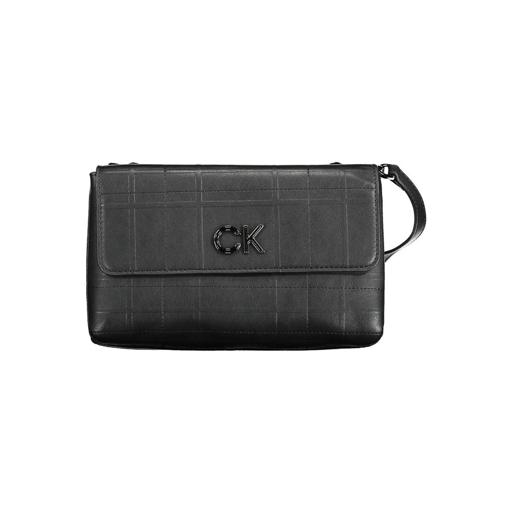 Zwarte polyester dameshandtas