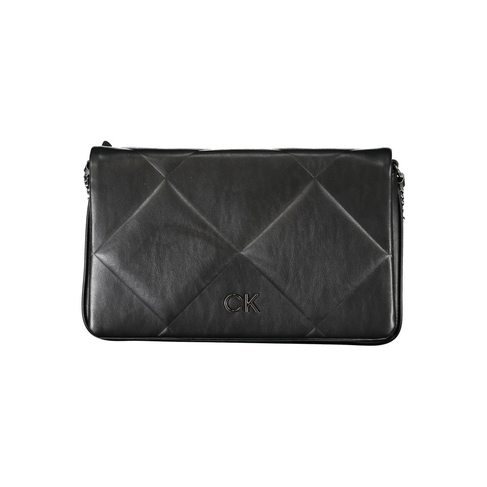 Zwarte polyester handtas