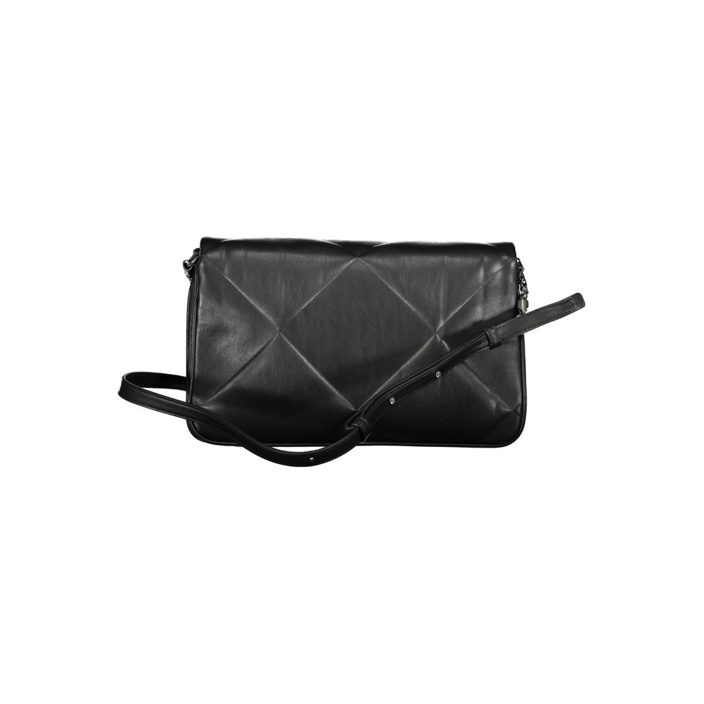 Zwarte polyester handtas
