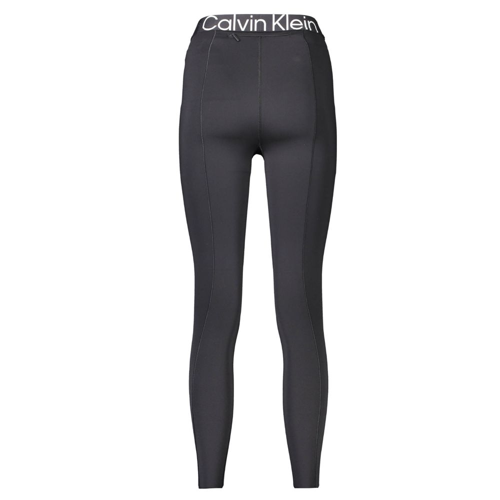 Zwarte polyester dameslegging