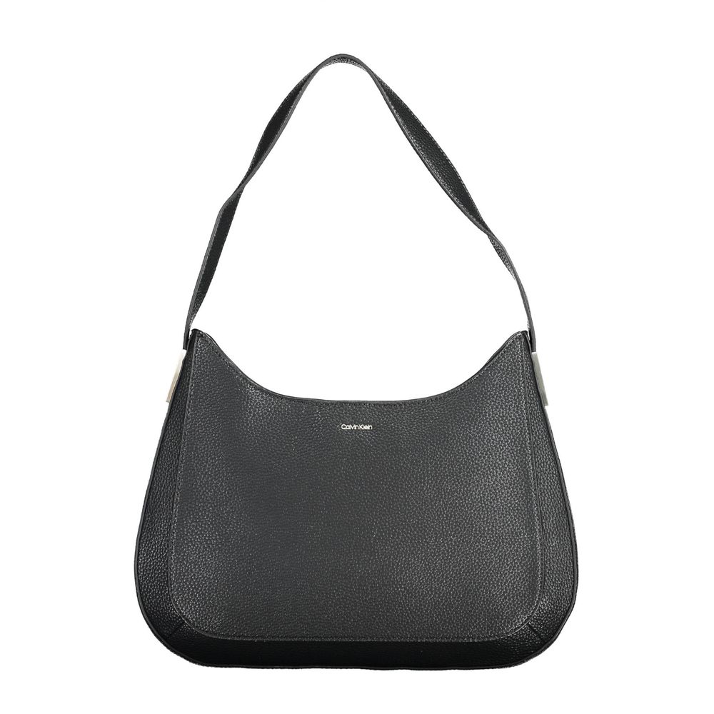 Zwarte polyester dameshandtas