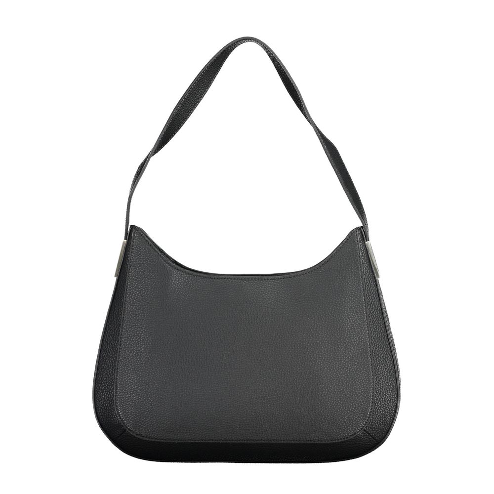Zwarte polyester dameshandtas