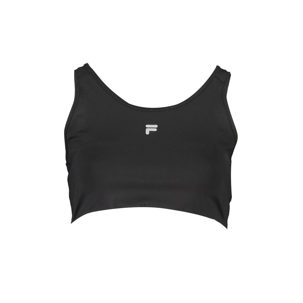 Zwarte polyester dames sportbeha