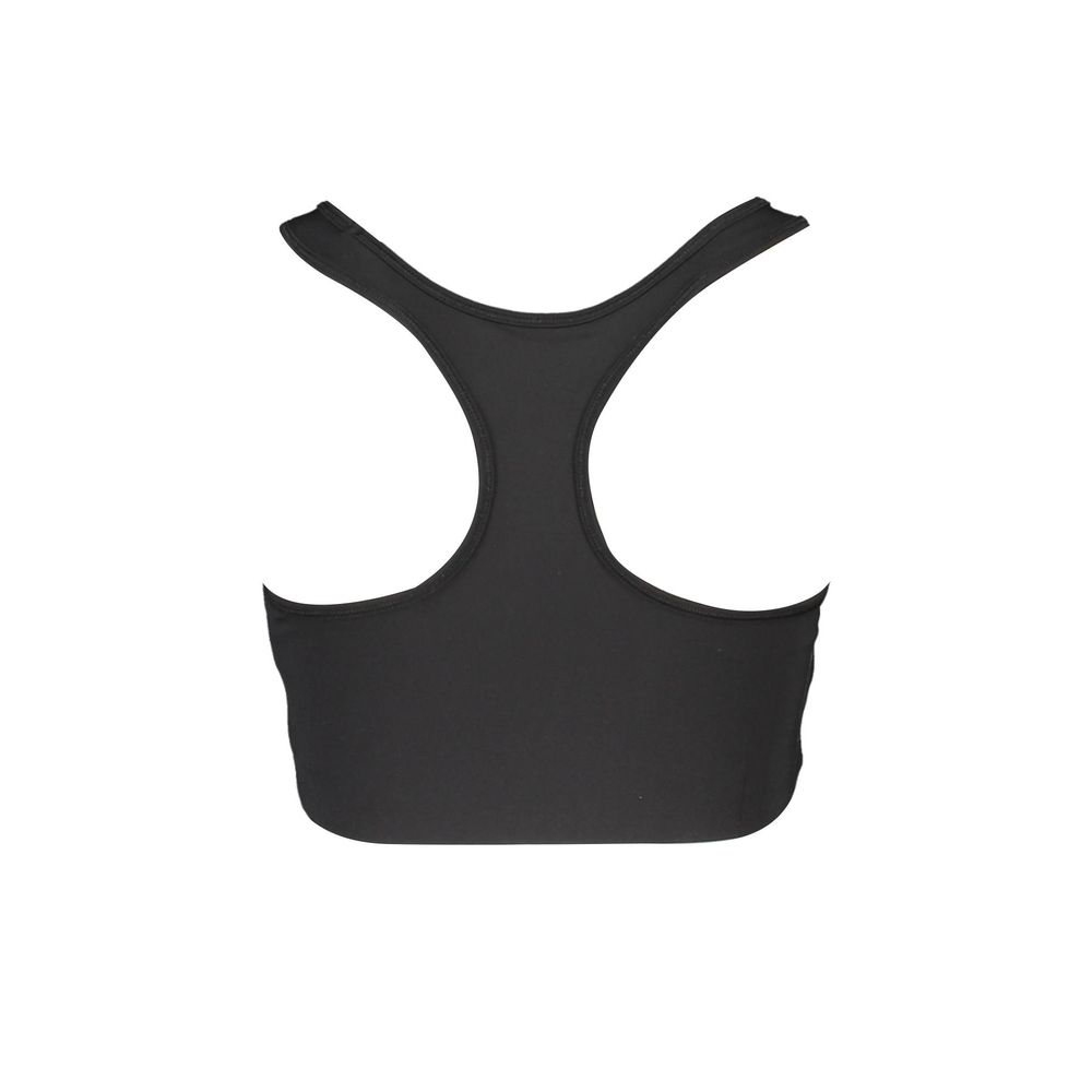 Zwarte polyester dames sportbeha