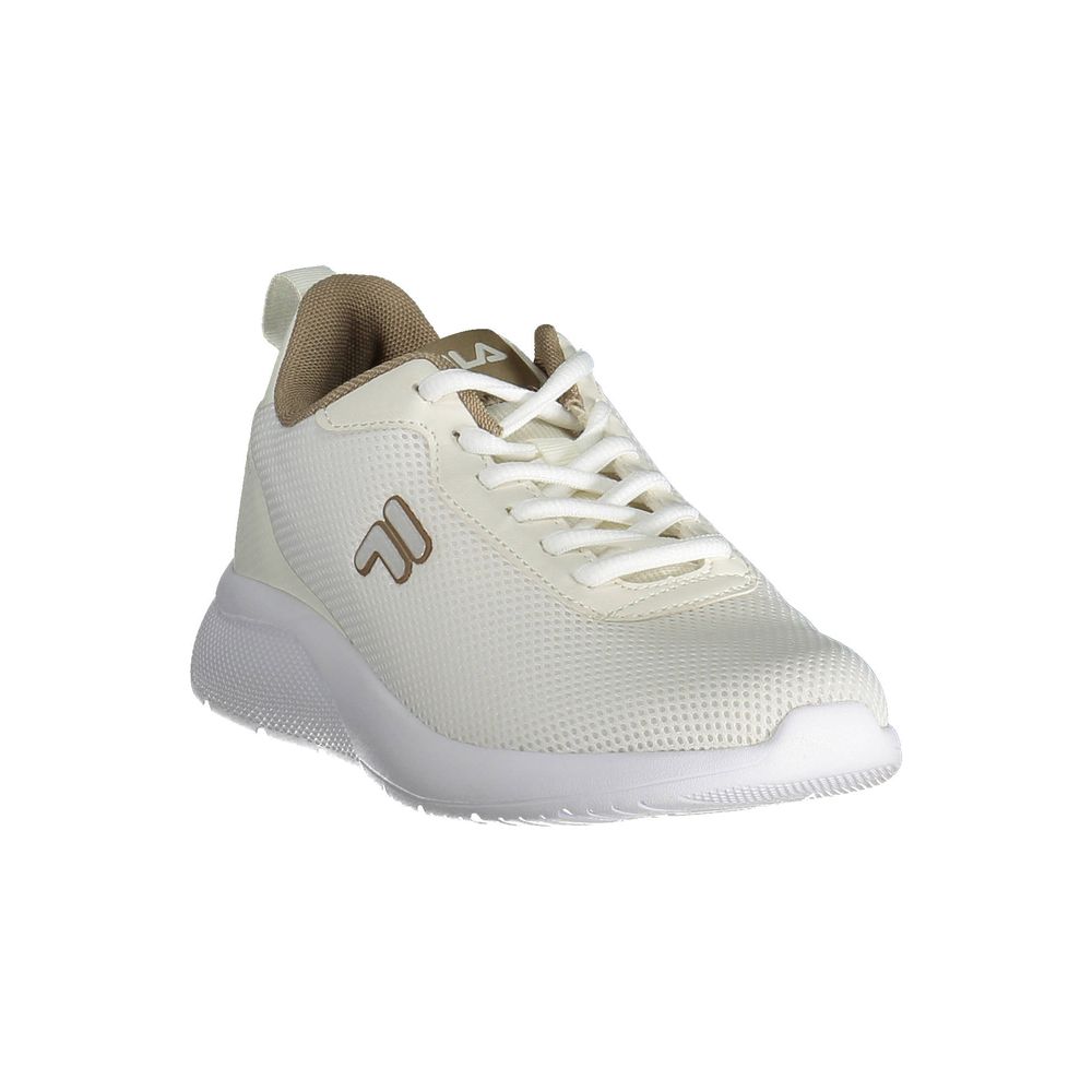 Beige synthetische damessneaker