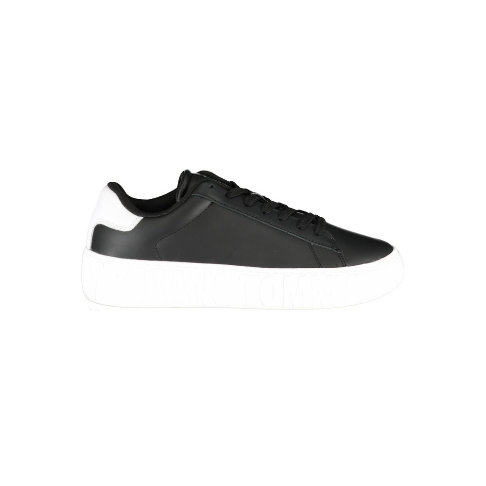 Zwarte polyethyleen herensneaker