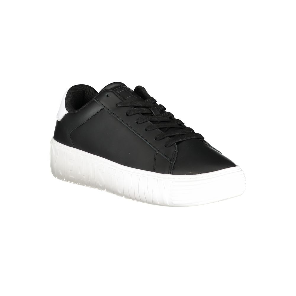 Zwarte polyethyleen herensneaker