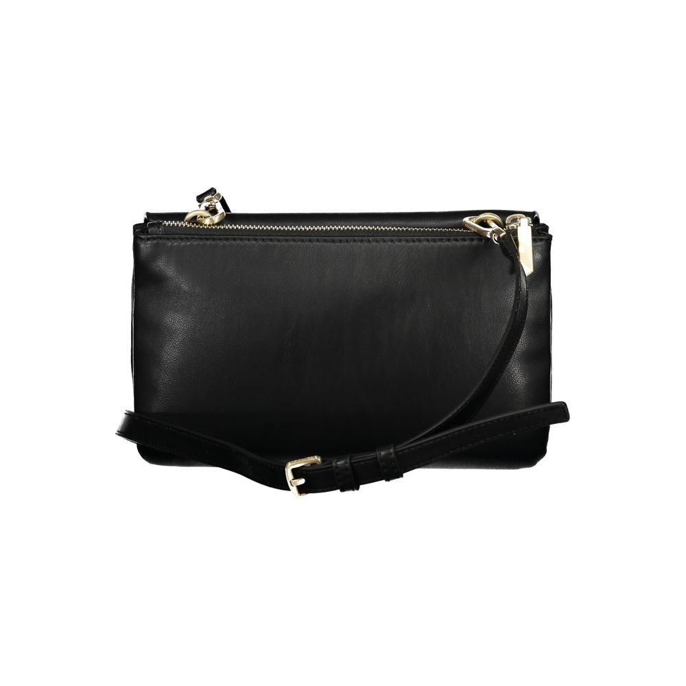 Zwarte polyester handtas