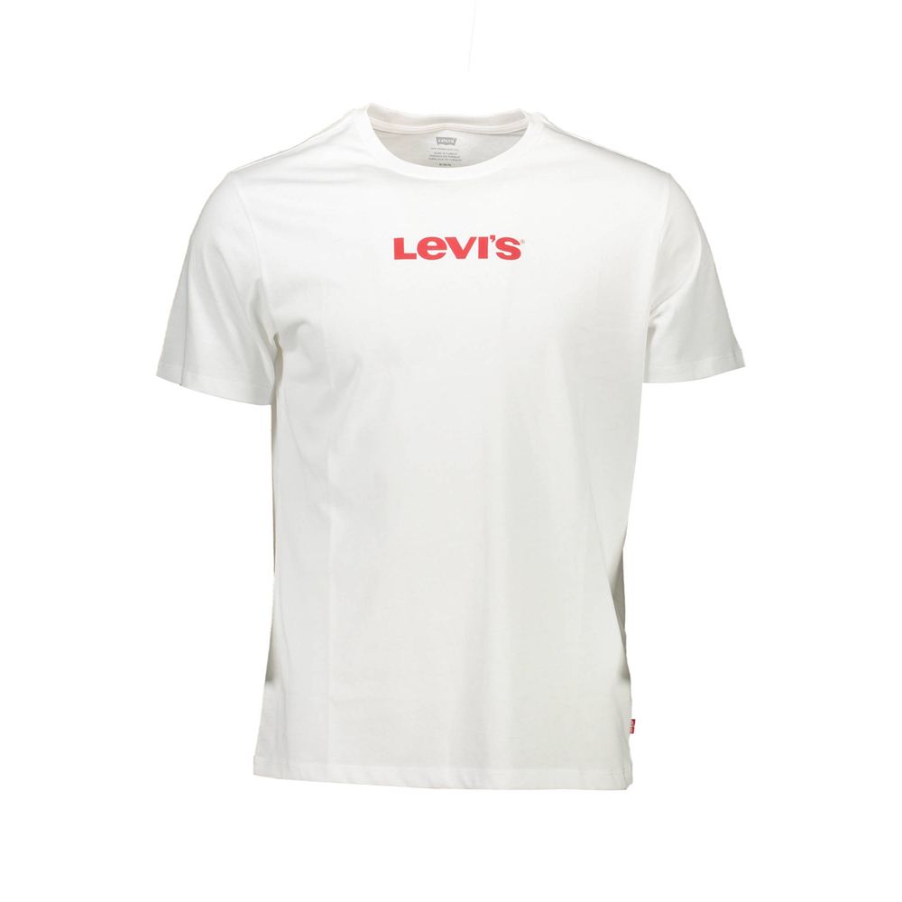 Wit katoenen heren T-shirt