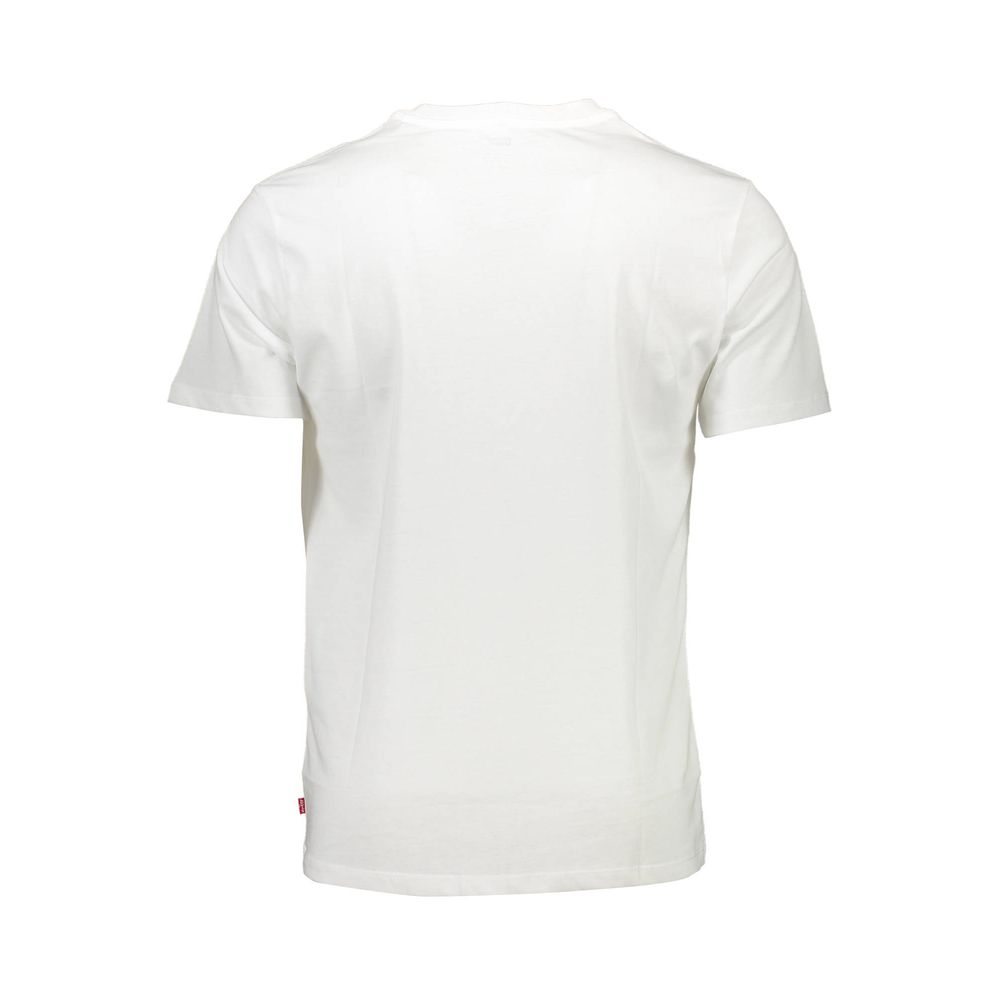 Wit katoenen heren T-shirt