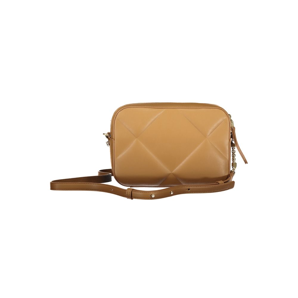 Bruine polyester handtas