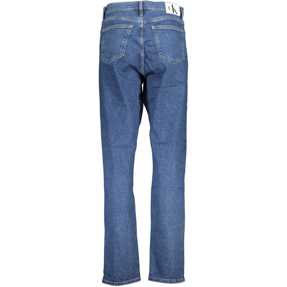 Blauwe katoenen damesjeans