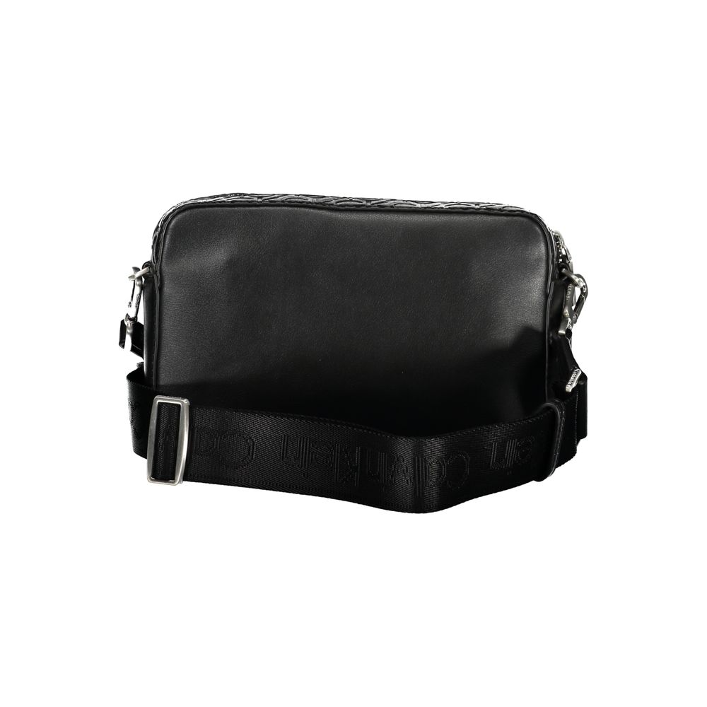 Zwarte polyester handtas
