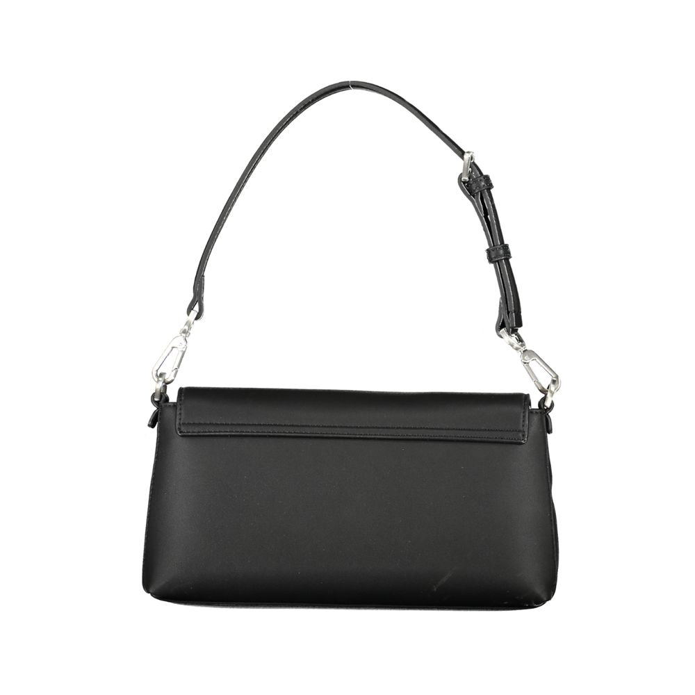 Zwarte polyester handtas