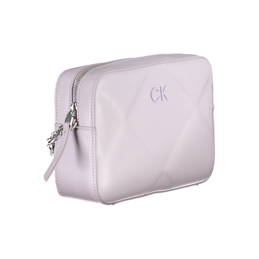 Paarse polyester handtas