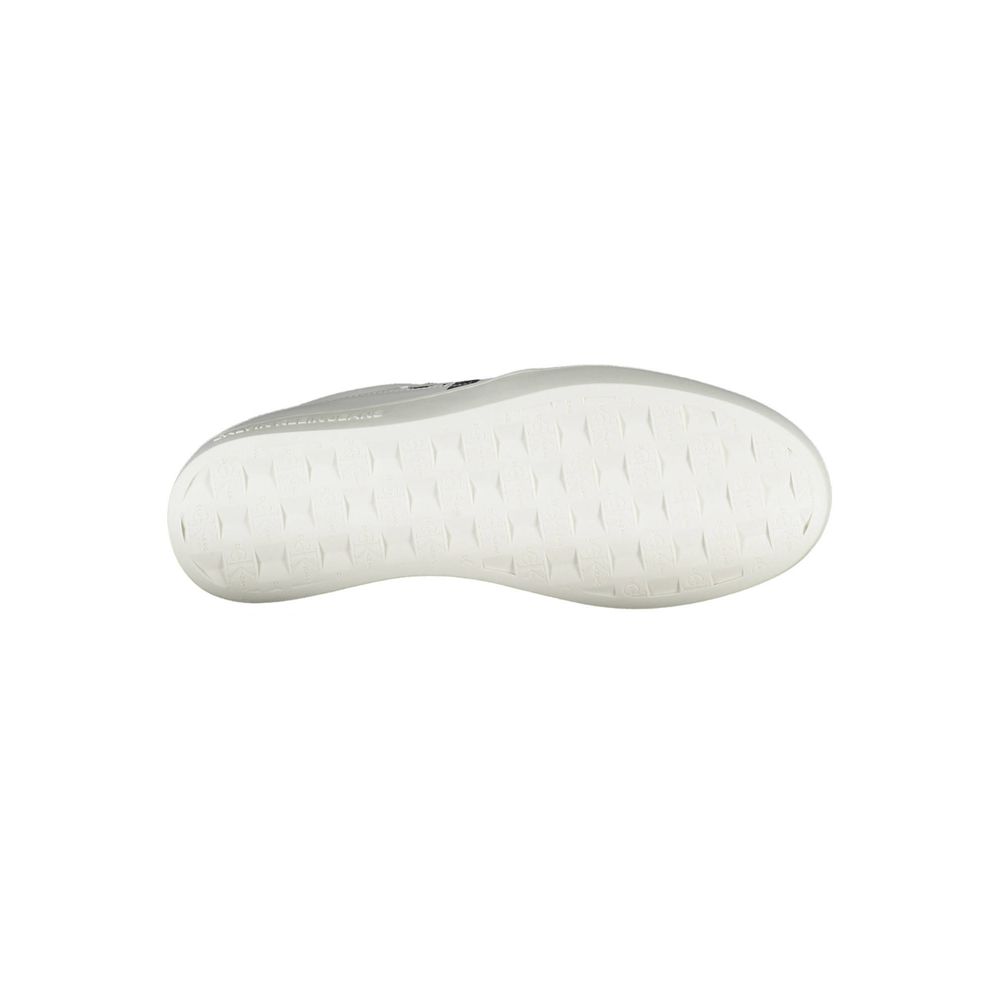 Witte polyester sneaker