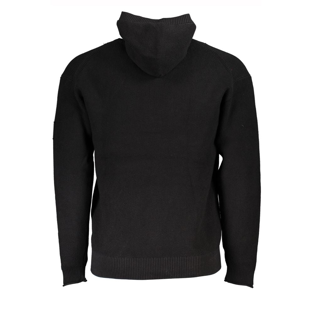 Strakke katoenen hoodie met logodetail