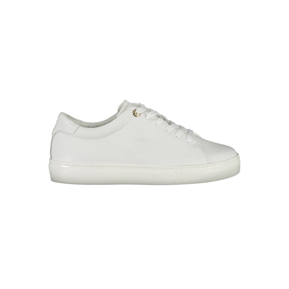 Witte leren damessneaker