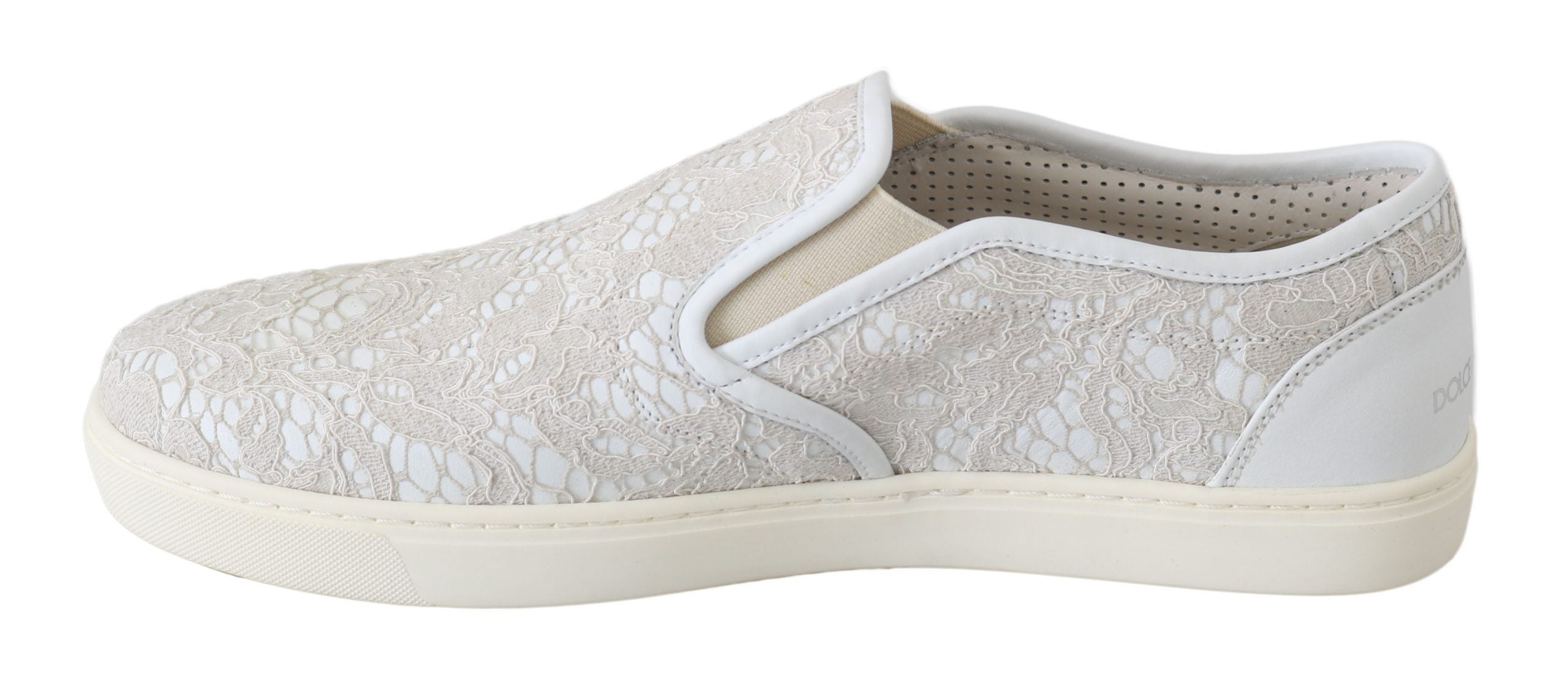 Witte leren veterschoenen