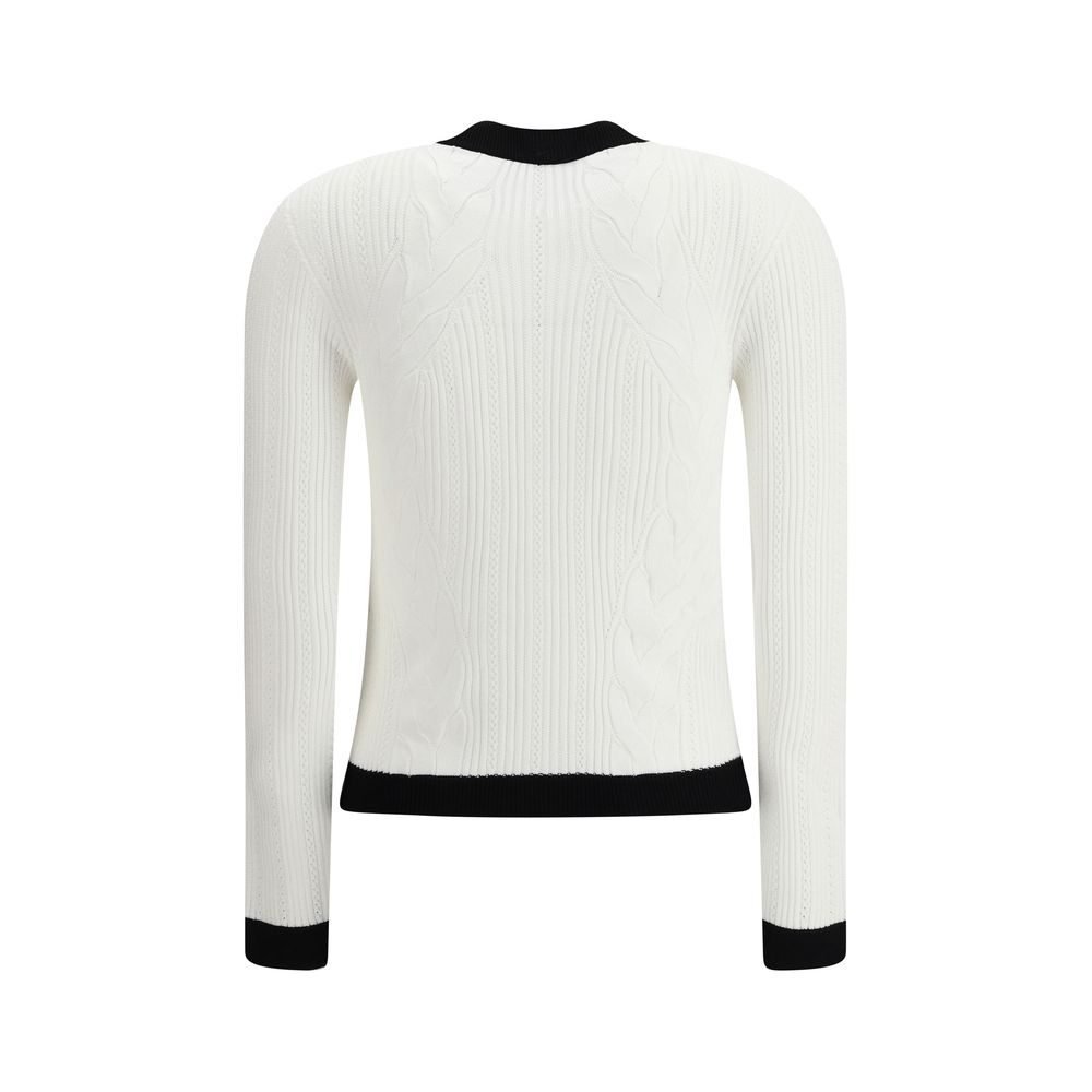 Cardigan met contrasterende afwerking