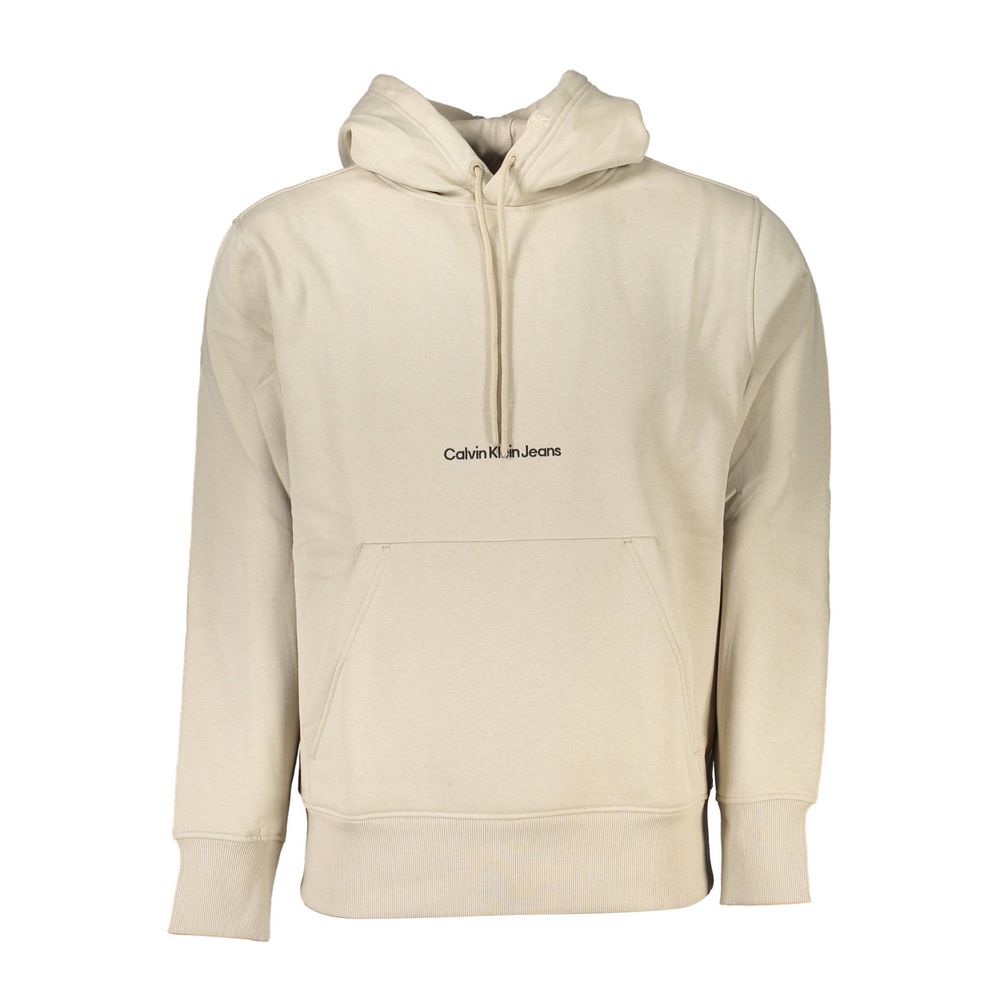 Beige katoenen herentrui