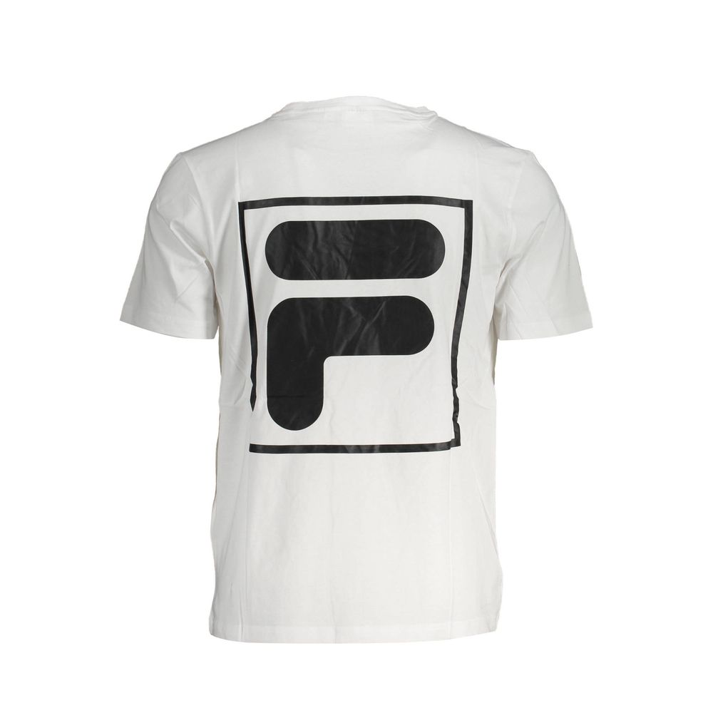 Wit katoenen T-shirt