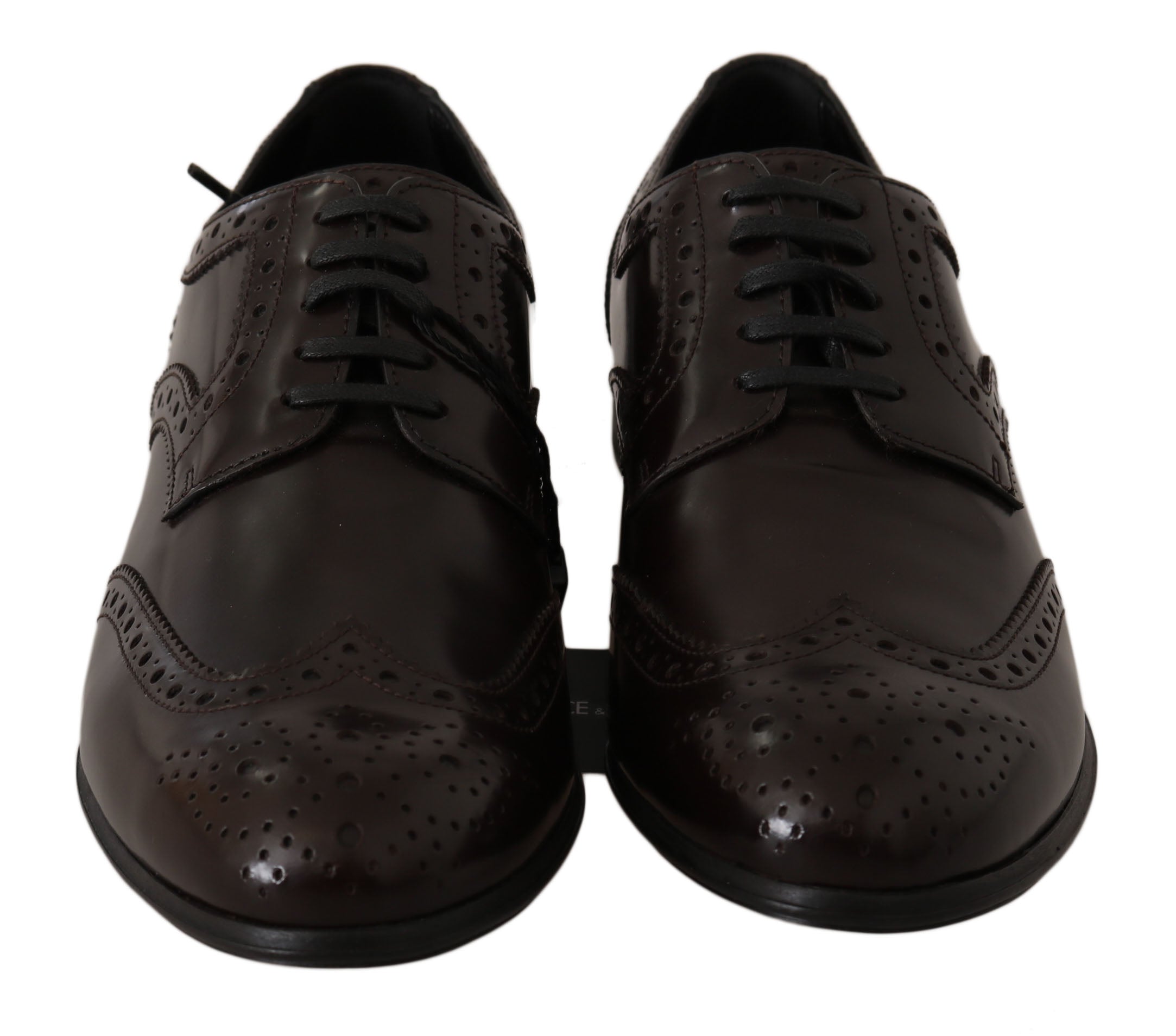 Bruine leren Broques Oxford Wingtip-schoenen