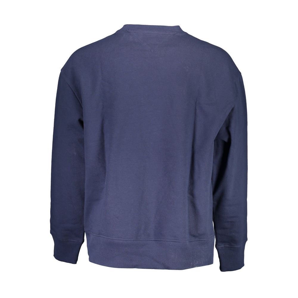 Blauwe katoenen herentrui