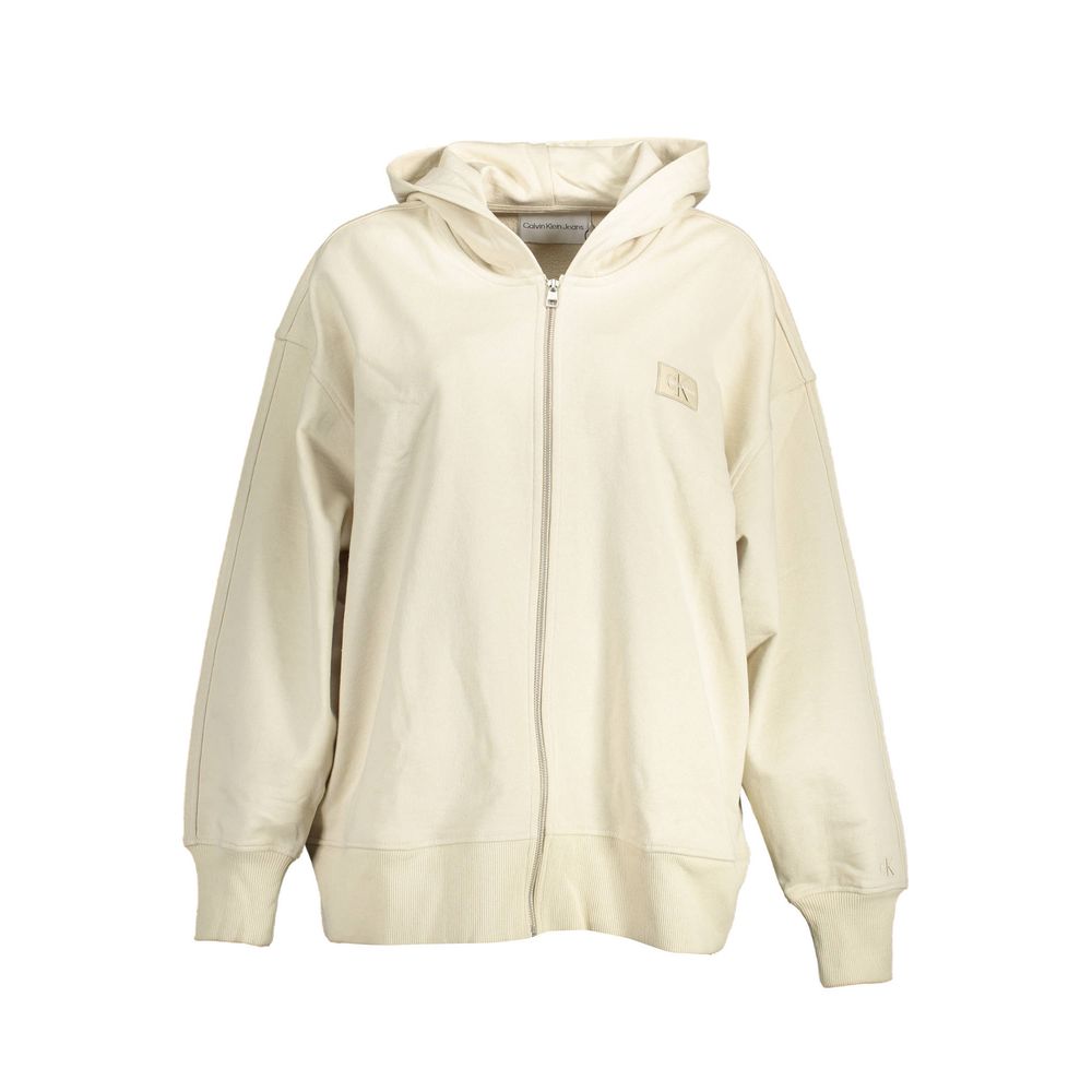 Beige katoenen damestrui
