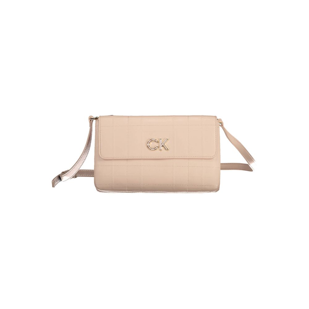 Roze polyester handtas