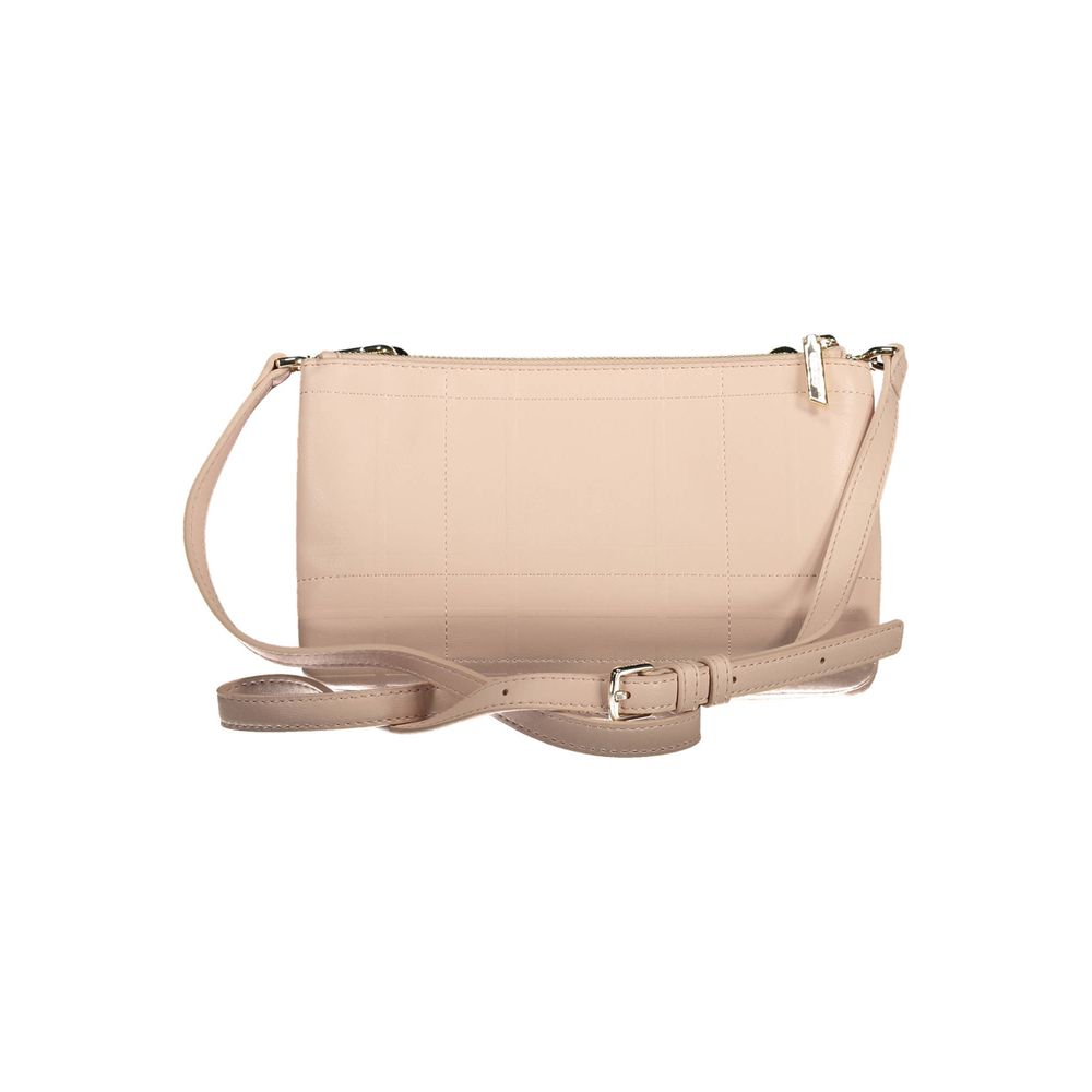 Roze polyester handtas