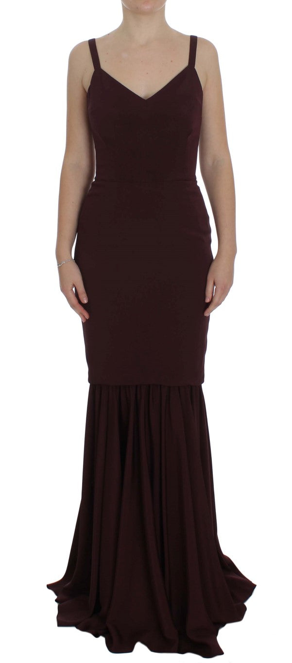 Bordeaux stretch lange manteljurk